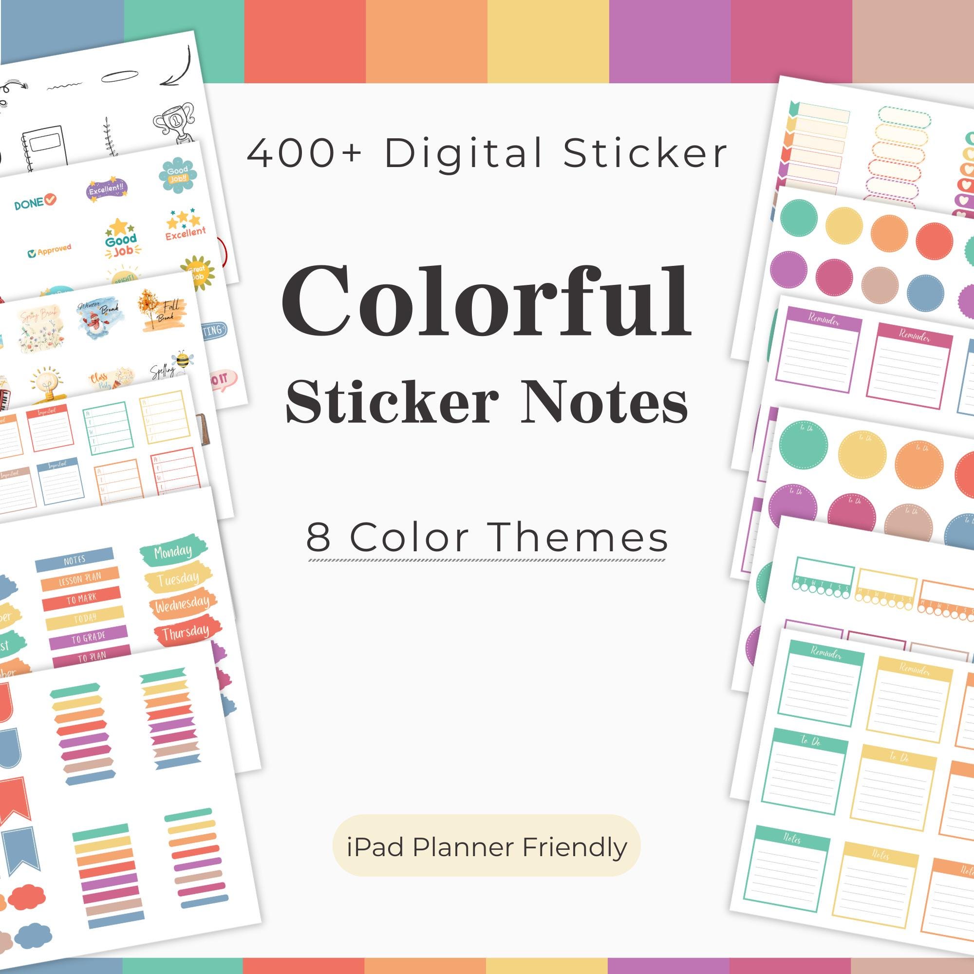 Teacher Stickers and Sticky Notes for Goodnotes and Notability ...