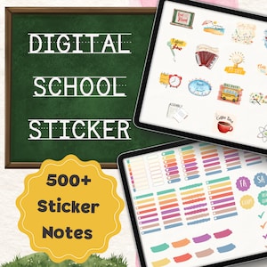 Teacher Stickers and Sticky Notes for Goodnotes and Notability ...