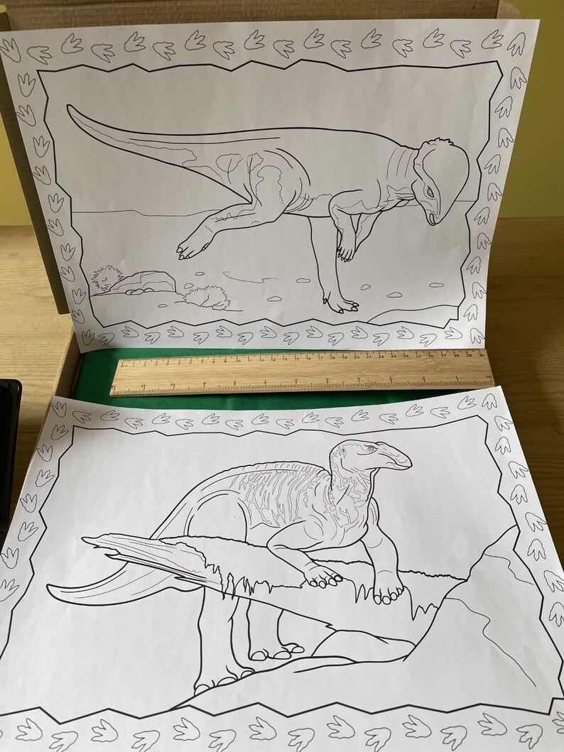 Childrens Dinosaur Painting Set Activity Art Box for Kids Etsy UK