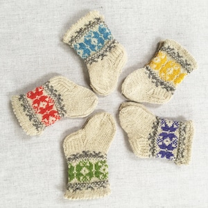 Latvian Wool Baby Socks - AUSEKLIS