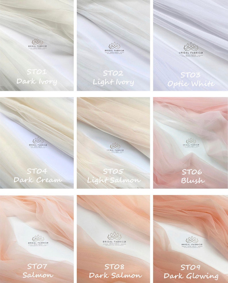 Soft Tulle Fabric By The Yard, 300 cm/118 inches Extra Wide Mesh Tulle Fabric for Wedding Dress and Veil, Stretch Bridal Tulle By The Bolt image 1