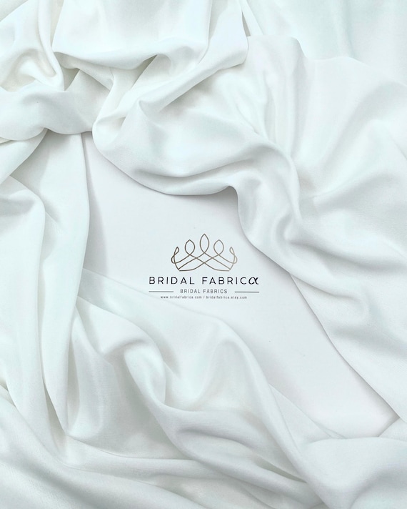 Bridal Lining Fabric By The Yard, 59" Width, Wholesale Soft Wedding Fabric for Bridal Dress