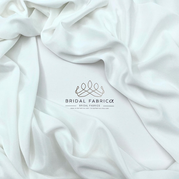 Bridal Lining Fabric By The Yard, 59" Width, Wholesale Soft Wedding Fabric for Bridal Dress