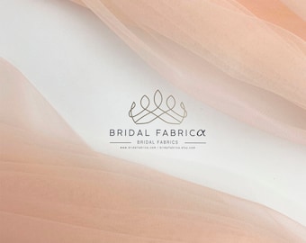 Apricot Soft Tulle Fabric, 118” Wide Stretch Illusion Mesh Material Wholesale