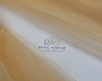 Naakt kristal tule stof op maat gesneden, groothandel 300 cm breedte stijve tule stof voor tutu rok en bruiloft decoratie