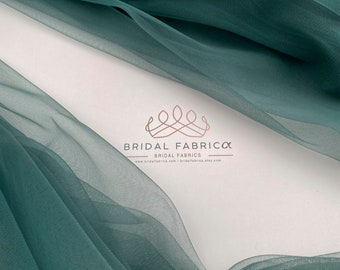 Eucalyptus Green Soft Tulle Fabric, 118” Wide Stretch Bridal Mesh Material Wholesale