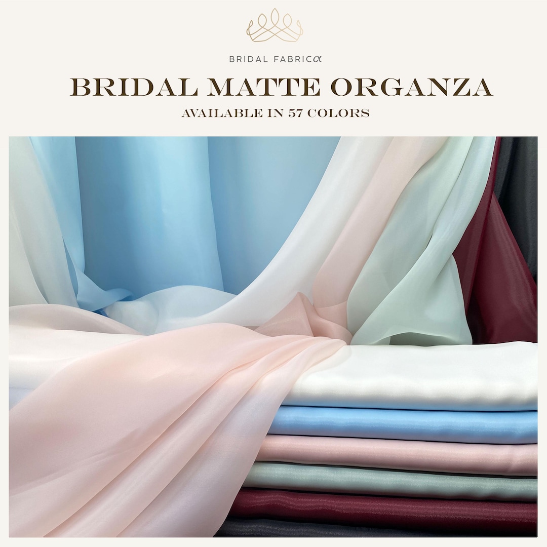 Bridal Matte Organza Fabric by the Yard, 118