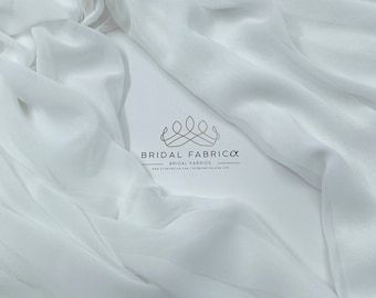 Off White Multi Chiffon Fabric By The Yard, 60" Width Lightweight and Sheer Chiffon Fabric for Romantic and Dreamy Garment