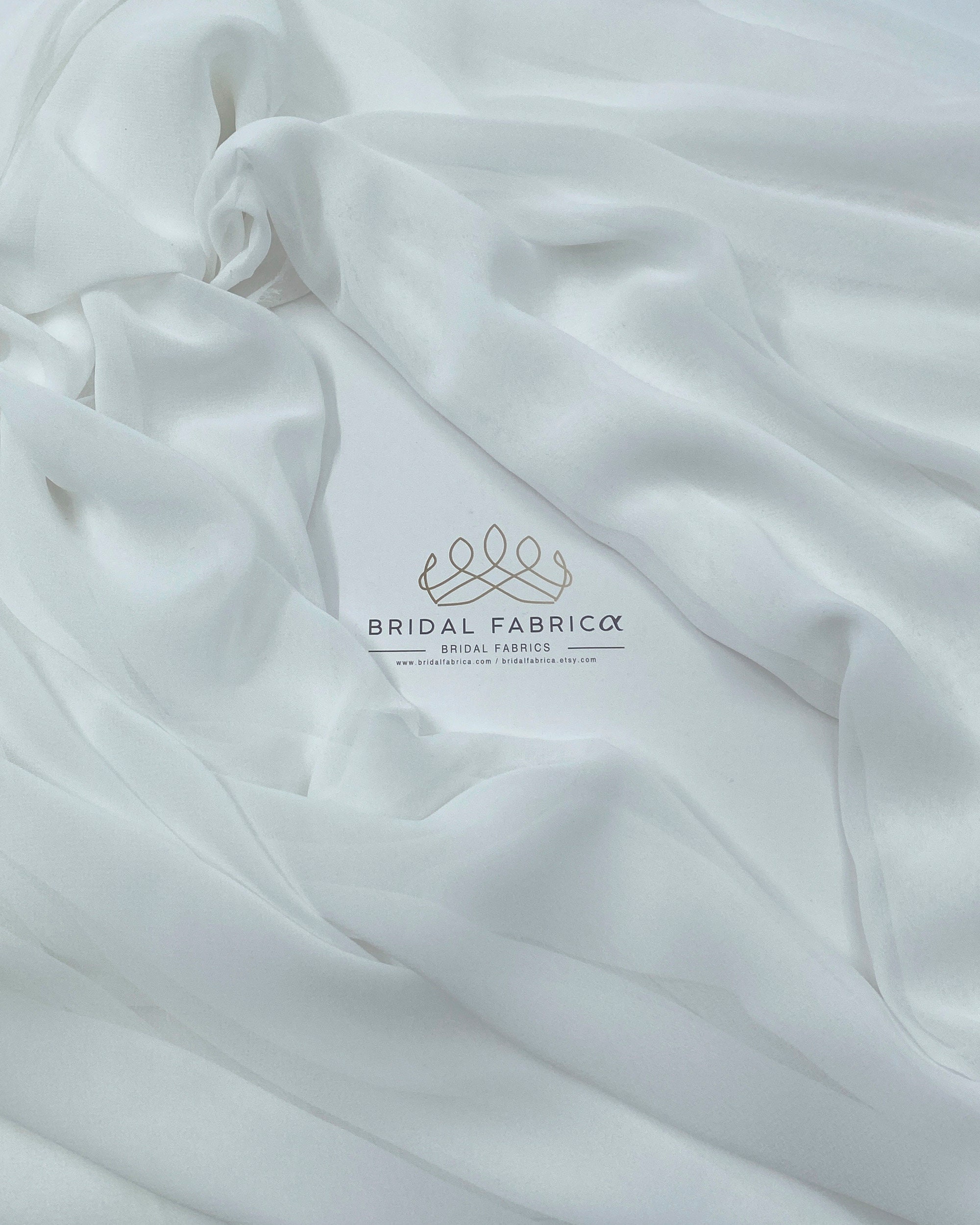 White Chiffon Fabric Polyester All Solid Colors Sheer 58'' Wide By the Yard  for Garments, Decoration, Crafts