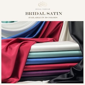 Tela de satén nupcial, de alta calidad para alta costura, 60 pulgadas de ancho, material elástico bidireccional para diseñadores.