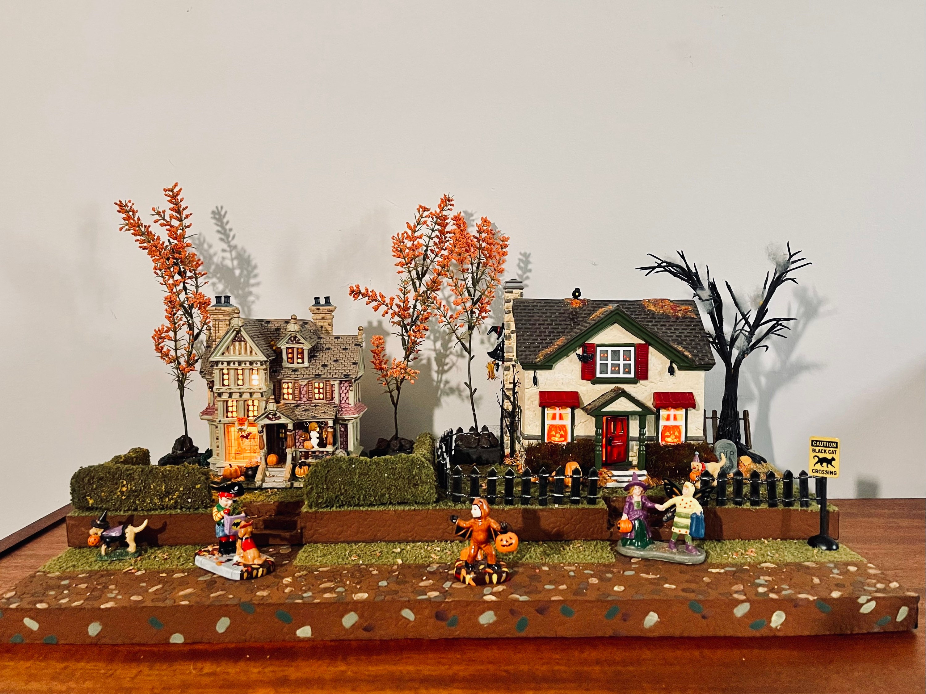 Buy Halloween Village Display Platform Trick or Treat Lane Lemax Spooky Town Department 56 Christmas Village Online in India Etsy