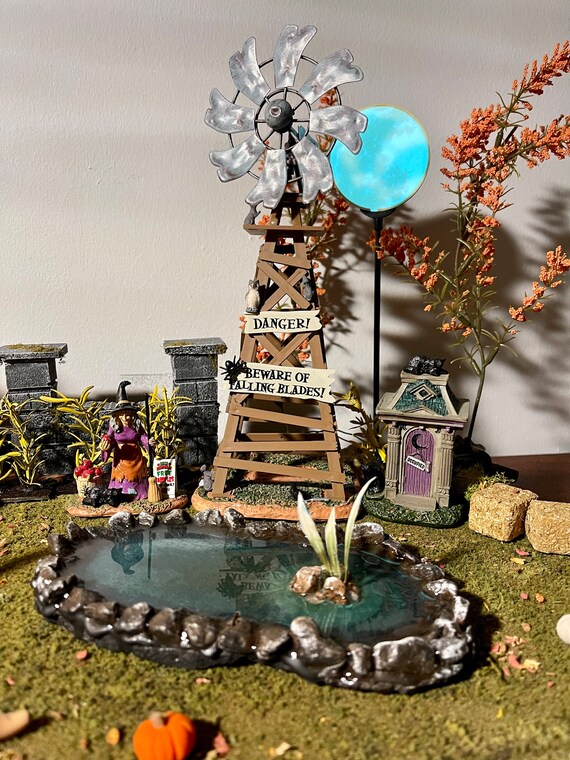 Miniature Pond for Village displays * Halloween Village * Christmas Village * Autumn Village * Diorama * Fairy Gardens * War Game Terrain