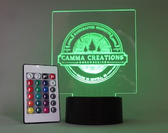 Personalized Engraved Acrylic Light | Customizable Night Light Display