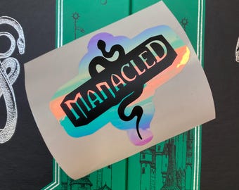 Manacled Sticker | Holographic Vinyl Decal, Dramione Inspired