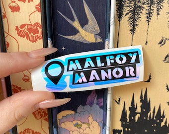 Malfoy Manor Vinyl Aufkleber | Zauberhafte Welt Position Tag