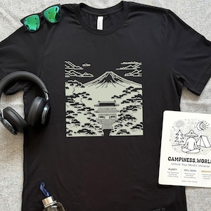 8-Bit Japanese Gardens Shirt: Retro Mount Fuji Pixel Art Tee