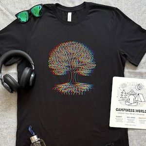 Psychedelic Tree Of Life T-Shirt: Trippy Mandala Meditating Clothing