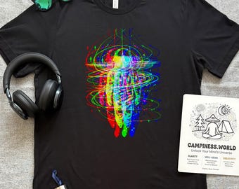 Psychedelic Astronaut T-Shirt: Trippy Space Orbit