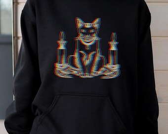Ägyptische Katze Hoodie: Bastet Rave Outfit