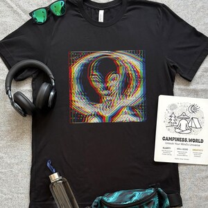 Psykedelisk Alien T-shirt: Trippy Rave Outfit, Terraforming Mars
