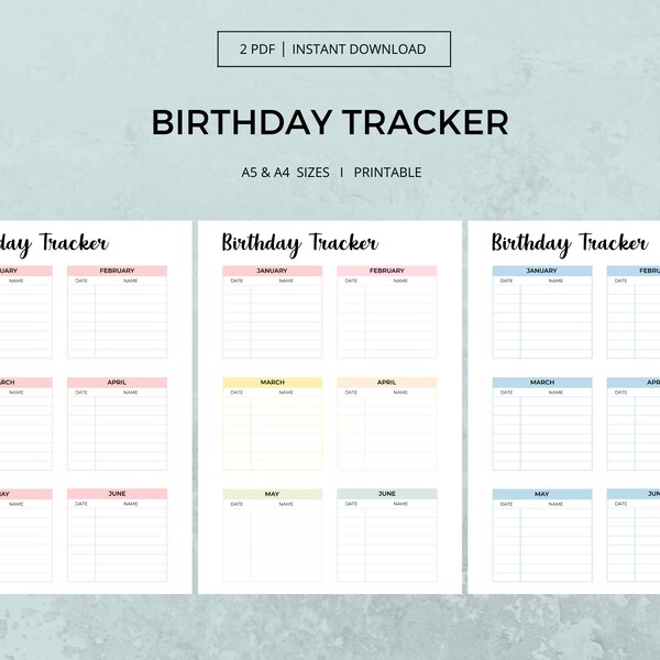 Monthly Birthday Reminder Printable Etsy monthly-birthday-reminder-printable-etsy