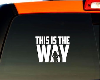 This Is The Way Mandalorian Decal - Weatherproof Vinyl Sticker