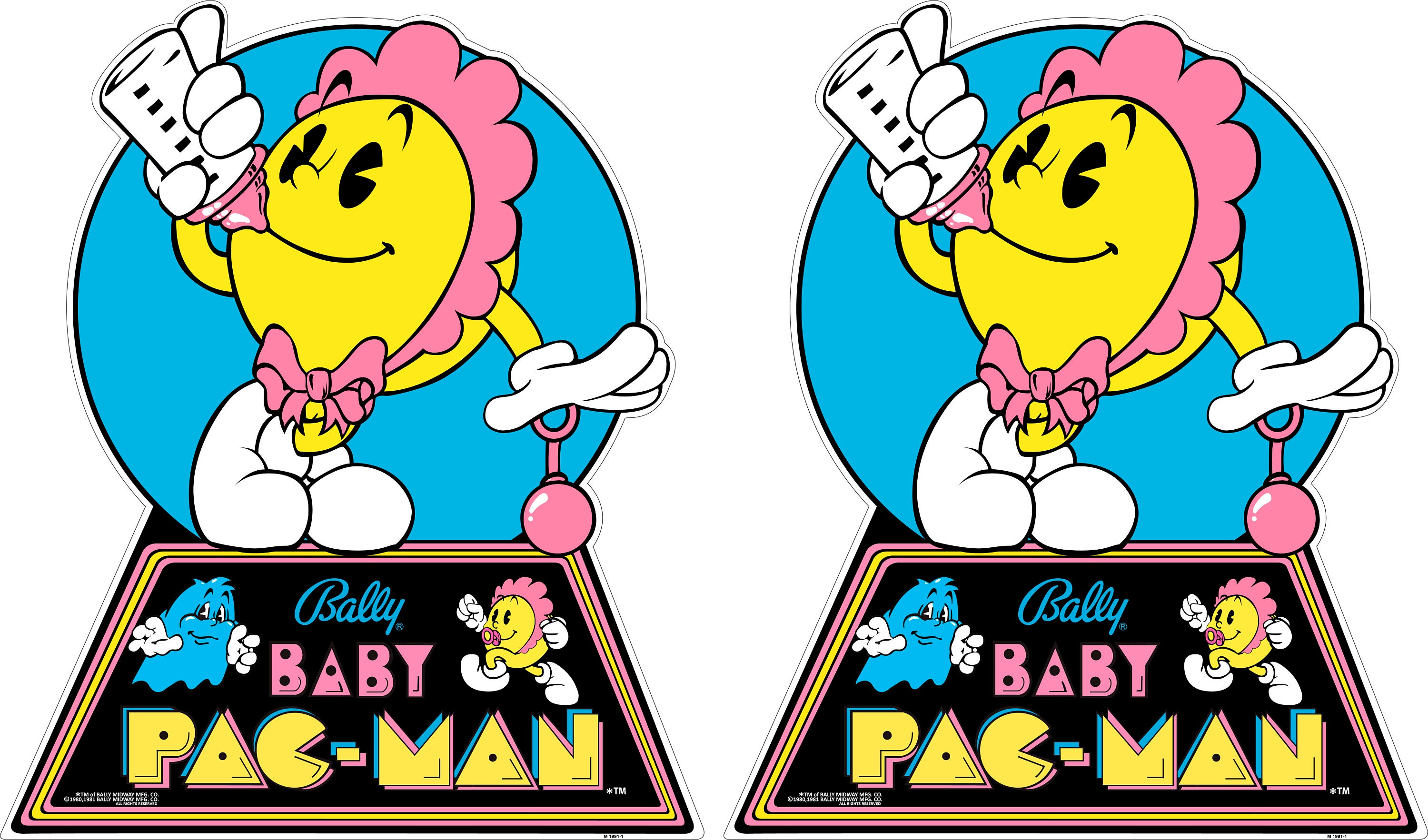 Baby Pac Man Arcade Cabinet Side Art – Restoration Graphics Kit - Etsy