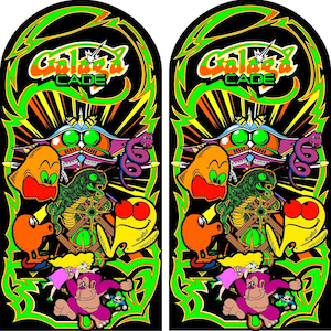 Juego de 2 pegatinas decorativas con gráficos de arcade embrujado para Multicade Mame Classics