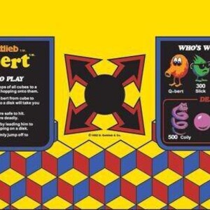 Qbert Control Panel Overlay Arcade CPO No Crack Laminate High Quality