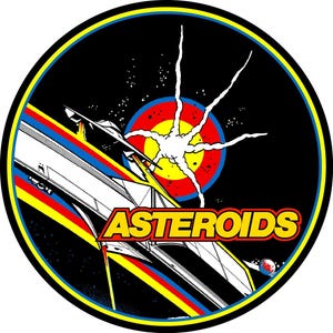 Asteroids Arcade Bar Stool "Decal Only" Scratch Resistant Polycarbonate Laminate
