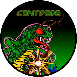 Centipede Arcade Bar Stool "Decal Only" Scratch Resistant Polycarbonate Laminate