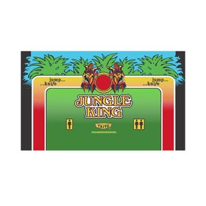 Jungle King Arcade Control Panel Overlay CPO Textured Polycarbonate