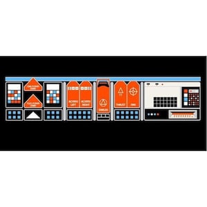 Asteroids Deluxe Arcade Control Panel Overlay CPO Textured Laminate