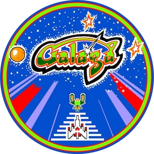 Galaga Arcade Bar Stool Decal Only Scratch Resistant Polycarbonate Laminate
