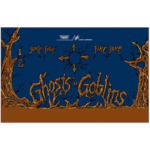 Panel de control de arcade Ghosts N Goblins CPO con laminado texturizado