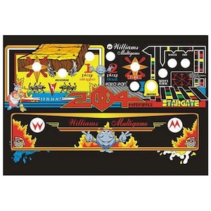 Panel de control Multi Williams Arcade, laminado texturizado CPO Multicade