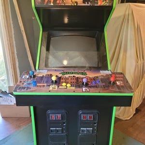 Panneau de configuration d'arcade Teenage Mutant Ninja Turtles Superposition CPO TMNT texturé