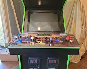 Teenage Mutant Ninja Turtles Arcade Control Panel Overlay CPO TMNT Textured