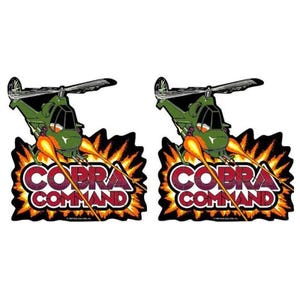 Cobra Command Arcade Side Art 2 Piece Set