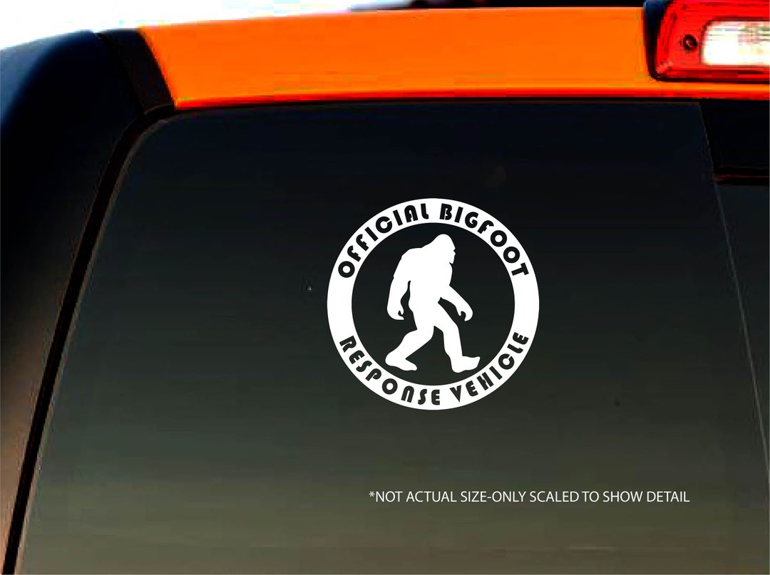Bigfoot Response Team Sticker Decal Window Car Decal - Yeti Sticker ...