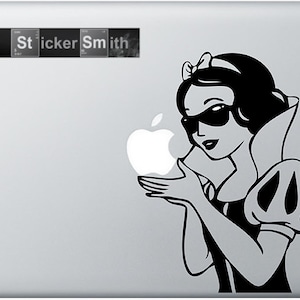 Snow White Cool MacBook Decal Disney MacBook Sticker Trackpad Touchpad Chibi Laptop Decal Laptop Sticker Air Pro