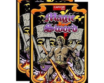 Magic Sword Arcade Side Art 2 Piece Set
