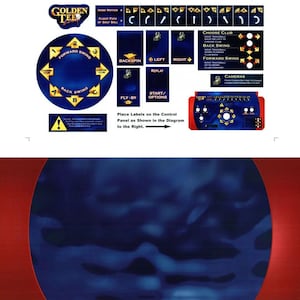 Golden Tee Fore Arcade Control Panel Overlay Kit CPO Textured Laminate