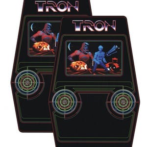 Tron Arcade Side Art 2pc Set - OEM Sized Premium Vinyl Laminated