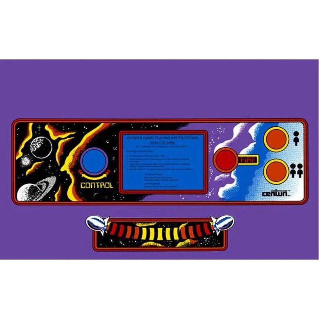 Gyruss Arcade Control Panel Overlay CPO Textured Laminate -purple - Etsy