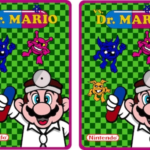 Dr. Mario Arcade Cabinet Graphics - Arcade Side Art - Restoration Art