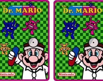 Dr. Mario Arcade Cabinet Graphics - Arcade Side Art - Restoration Art