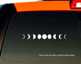 Moon Phases Decal Bumper Sticker Window Decal - Halloween - Witchy Woman - Astrology