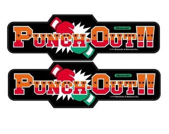Punch Out Arcade Side Art 2 Pc Set Full Size Highest Quality Nintendo Style