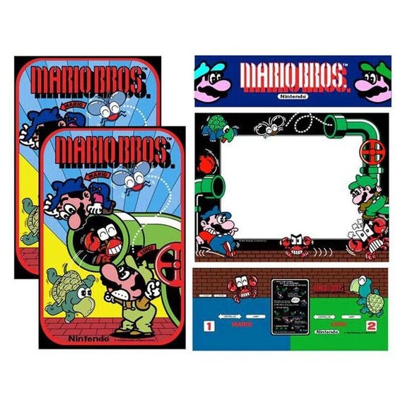 Dr. Mario Arcade Side Art sur vinyle 3M premium avec ensemble Nintendo